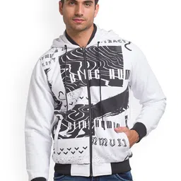 Being Human Men Black Longline Bomber with Patchwork Jacket image 2
