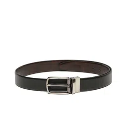 Teakwood Leathers Men Textured Leather Reversible Formal Belt image 4