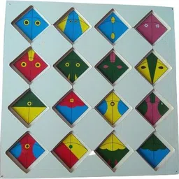 ashmi Preimum Quality Wooden Kite Shadow Memory Matching Puzzle Game With Knobs for Kids image 3