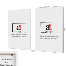 art street Mandala Chakra Multicolour Synthetic Wood Framed Canvas Art Print image 3