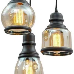 areezo Vintage Hanging Pendant Light for Home & Kitchen (Bulb Included) (Pack of 1) Pendants Ceiling Lamp image 3