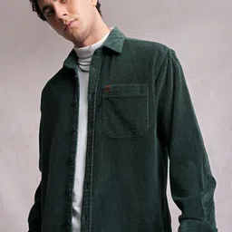 locomotive Men Relaxed Fit Fit Solid Cut Away Collar Casual Shirt-picture-17