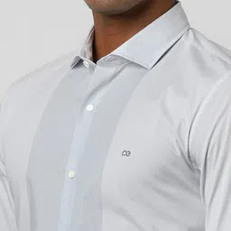 Peter England Slim Fit Striped Formal Shirt image 2