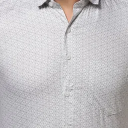 TAHVO Smart Opaque Printed Cotton Formal Shirt image 2