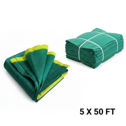 enrichgrow Green Shade Net 75% UV Protected for Multipurpose Use, 5FT X 50FT (Green Colour) Portable Green House-picture-26