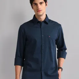 AD By Arvind Patterned Slim Fit Opaque Casual Shirt image 3