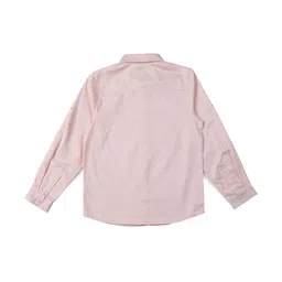 Allen Solly Junior Boys Spread Collar Roll-Up Sleeves Cotton Shirt image 2