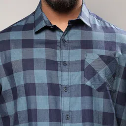 Instafab Plus Men Size Buffalo Checked Classic Regular Fit Cotton Casual Shirt image 2