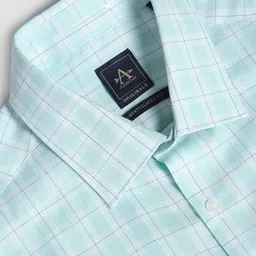 Arrow Men Auto Press Tartan Checks Dobby Formal Shirt image 3