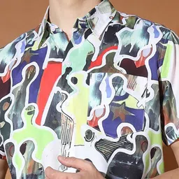 BAESD Standard Abstract Printed Casual Shirt image 2