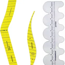 vikurajas Side Fitting Scale Sleeve Scale and Scallop Ruler-picture-34