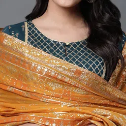 AURELIA Ethnic Motifs Printed Pure Cotton Dupatta image 3