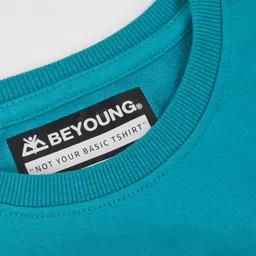 Beyoung Rounder Neck Drop-Shoulder Sleeves Oversized T-shirt image 2