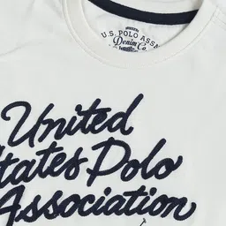 U.S. Polo Assn. Denim Co. Printed Short Sleeves Round Neck Cotton T-shirt image 2