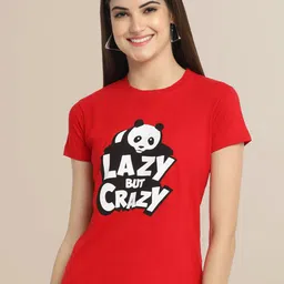 Fabflee Women Pack Of 3 Cotton Printed Graphic  T-shirt image 5