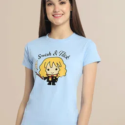 Fabflee Women Pack of 3 Printed Cotton T-shirts image 3