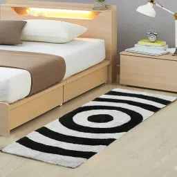 the home talk Black Microfibre Solid 60 x 20 Inches Runner image 1