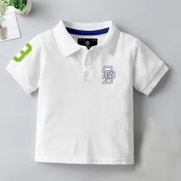 CODEZ Boys 2 Polo Collar Applique T-shirt image 2
