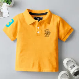 CODEZ Boys 2 Polo Collar Applique T-shirt image 2