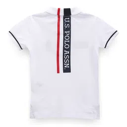 U.S. Polo Assn. Kids Boys Polo Collar Cotton Applique T-shirt image 2