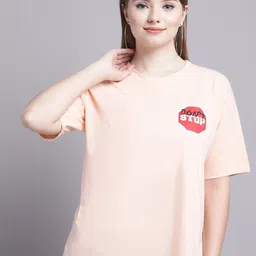 GRACIT Pack Of 2 Typography Printed Drop-Shoulder Sleeves Pure Cotton T-Shirt image 5