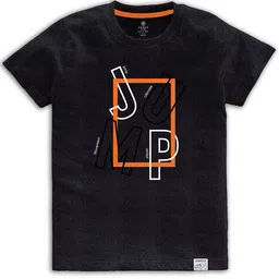 CODEZ Boys Pack Of 2 Typography Printed Round Neck Cotton T-shirt image 2