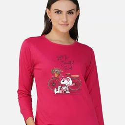 CHOZI Pack Of 2 Typography Printed Cotton T-shirt image 4