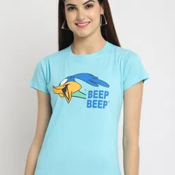 Fabflee Pack Of 3 Printed Round Neck Cotton T-shirts image 2