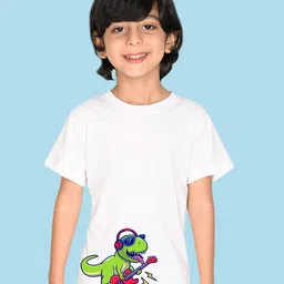NUSYL Boys Graphic Print Round Neck T-shirt image 2