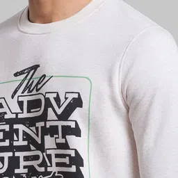 Parx Men White Printed Sweatshirt image 3