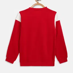 Octave Boys Red Colourblocked Sweatshirt image 2