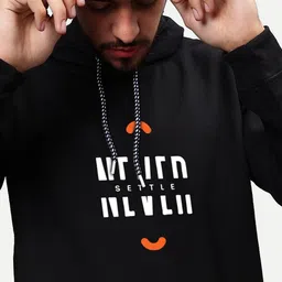 Mad Over Print Hooded Fleece Pullover Sweatshirt image 2