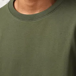 NOBERO Men Oversized Solid Sweatshirt image 4