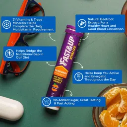 Fast & Up Vitalize Multivitamin For Men & Women-21 Vital Vitamins&Minerals For Daily Health (20 Tablets) image 4