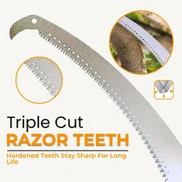 niktion Pruning Saw - 1 Pc (23 inch) | Pruning Saw with pole fixing slot Curved Blade Hand Saw | Professional Pruning Saw with Hook Chain Saw Pruner image 4