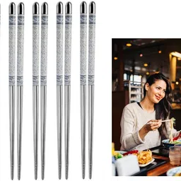 Eating Stainless Steel Chinese, Japanese, Korean Chopstick-image-3