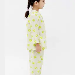 BAESD Kids Graphic Printed Pure Cotton Kurti with Pyjamas image 3