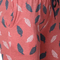 Kryptic Women Black & Pink Printed Pure Cotton Night suit image 5