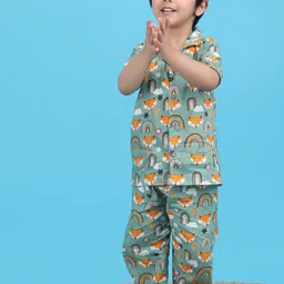 Polka Tots Boys Conversational Printed Night suit image 2