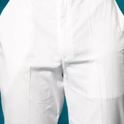 VASTRAMAY Mandarin Collar Thread Work Straight Kurta With Pyjamas image 3