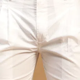 SHVAAS by VASTRAMAY Ethnic Motif Printed Band Collar Pure Cotton Sustainable Kurta With Trousers image 3