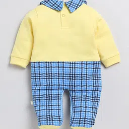 Moms Love Infant Boys Checked Cotton Sleepsuit image 4