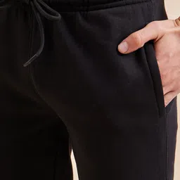 Sweet Dreams Charcoal & Black Printed Mock-Collar Tracksuit image 4