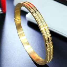 MYKI Gold-Plated Kada Bracelet image 3