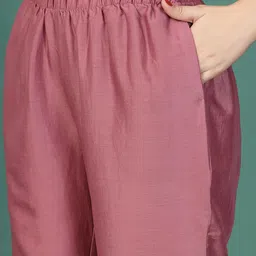 Nayam By Lakshita Women Floral Sequinned Kurta With Palazzos image 5