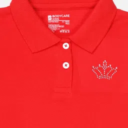 Bodycare Infant Girls Polo Collar Cotton T-Shirt image 5