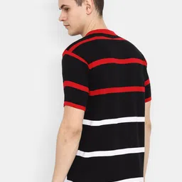 V-Mart Striped Polo Collar Cotton T-shirt image 3