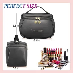 heboo Women Black Cosmetic Bag image 4