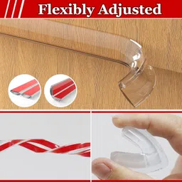 alkorez 2-Meter Silicon Edge Protector, Baby Proofing Edge Protector Strip for Kids image 2