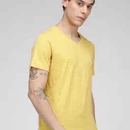 SPORTO V Neck Short Sleeves Regular Fit Cotton T-shirt image 5